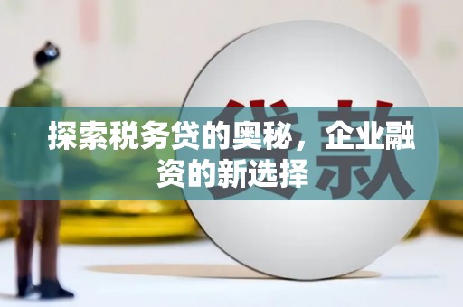 新平探索税务贷的奥秘，企业融资的新选择