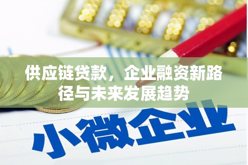 新平供应链贷款，企业融资新路径与未来发展趋势