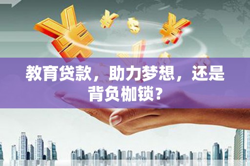 新平教育贷款，助力梦想，还是背负枷锁？