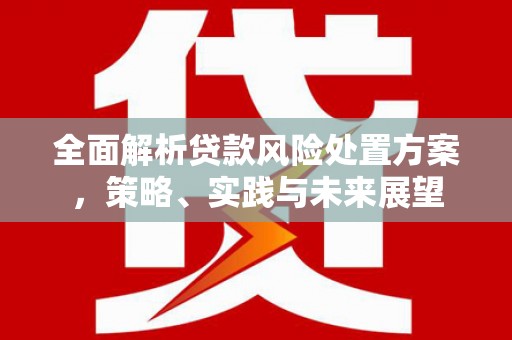 新平全面解析贷款风险处置方案，策略、实践与未来展望