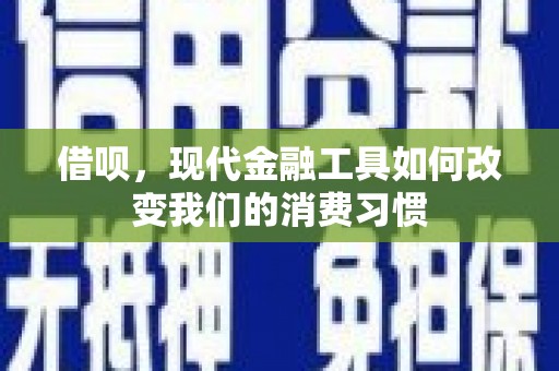 新平借呗，现代金融工具如何改变我们的消费习惯