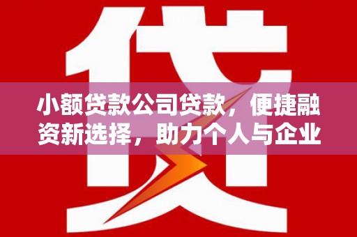 新平小额贷款公司贷款，便捷融资新选择，助力个人与企业成长