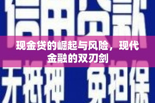 新平现金贷的崛起与风险，现代金融的双刃剑