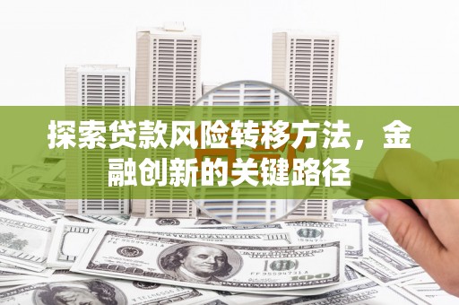新平探索贷款风险转移方法，金融创新的关键路径