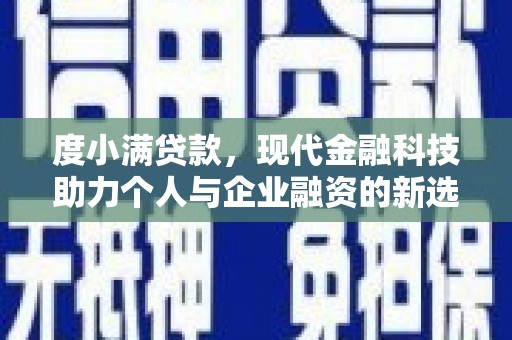 新平度小满贷款，现代金融科技助力个人与企业融资的新选择