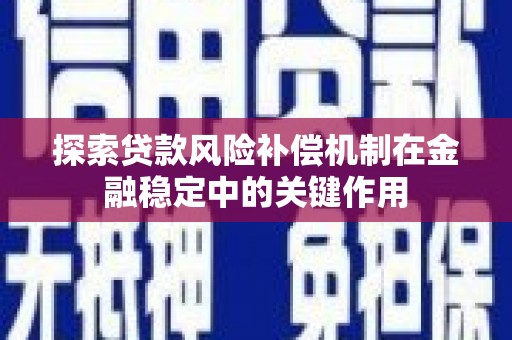 新平探索贷款风险补偿机制在金融稳定中的关键作用