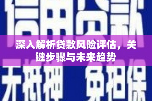 新平深入解析贷款风险评估，关键步骤与未来趋势