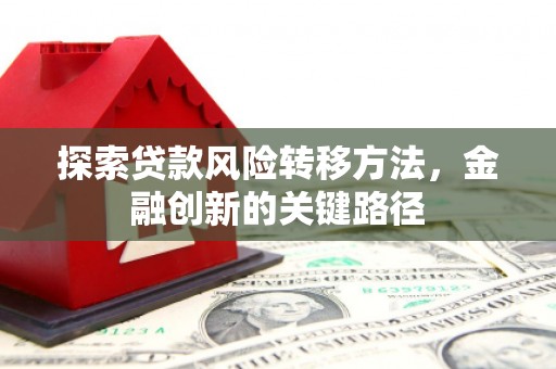 新平探索贷款风险转移方法，金融创新的关键路径