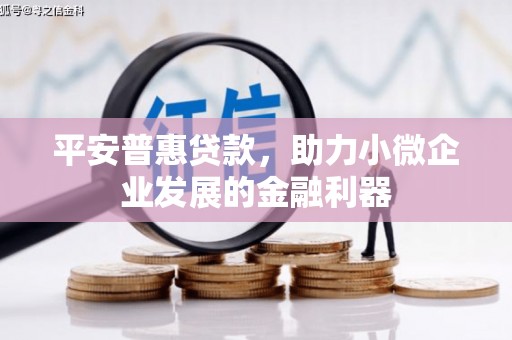 新平平安普惠贷款，助力小微企业发展的金融利器