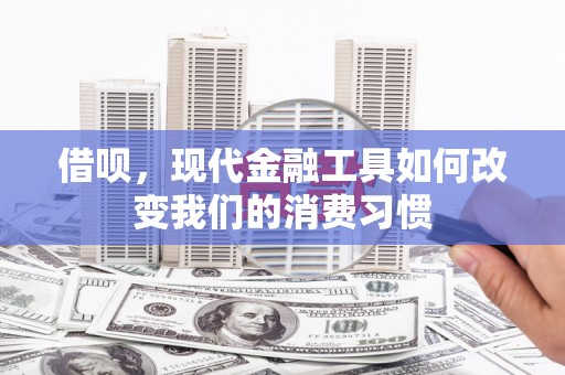 新平借呗，现代金融工具如何改变我们的消费习惯
