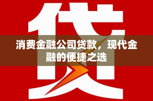 新平消费金融公司贷款，现代金融的便捷之选