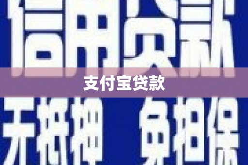 新平支付宝贷款