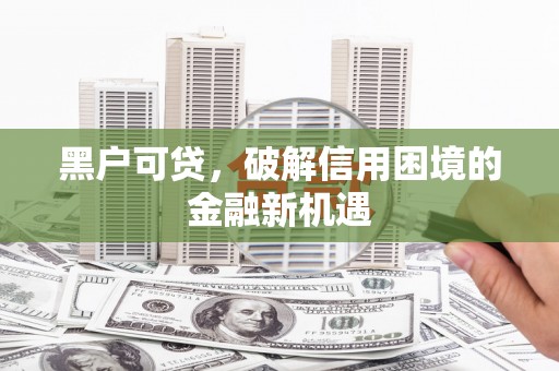 新平黑户可贷，破解信用困境的金融新机遇