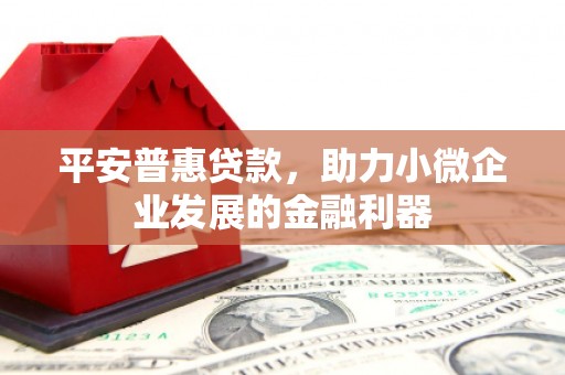 新平平安普惠贷款，助力小微企业发展的金融利器