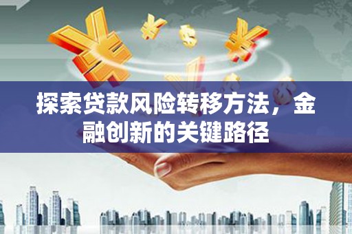 新平探索贷款风险转移方法，金融创新的关键路径
